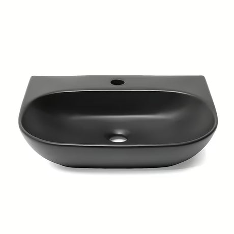 SAT Brevis viseće keramički umivaonik 50 x 38,5 cm u crnoj mat boji