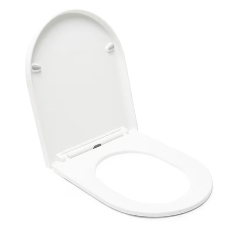 Bijela WC daska SAT Brevis s soft Close i EasyLock pro za jednostavno skidanje i čišćenje.