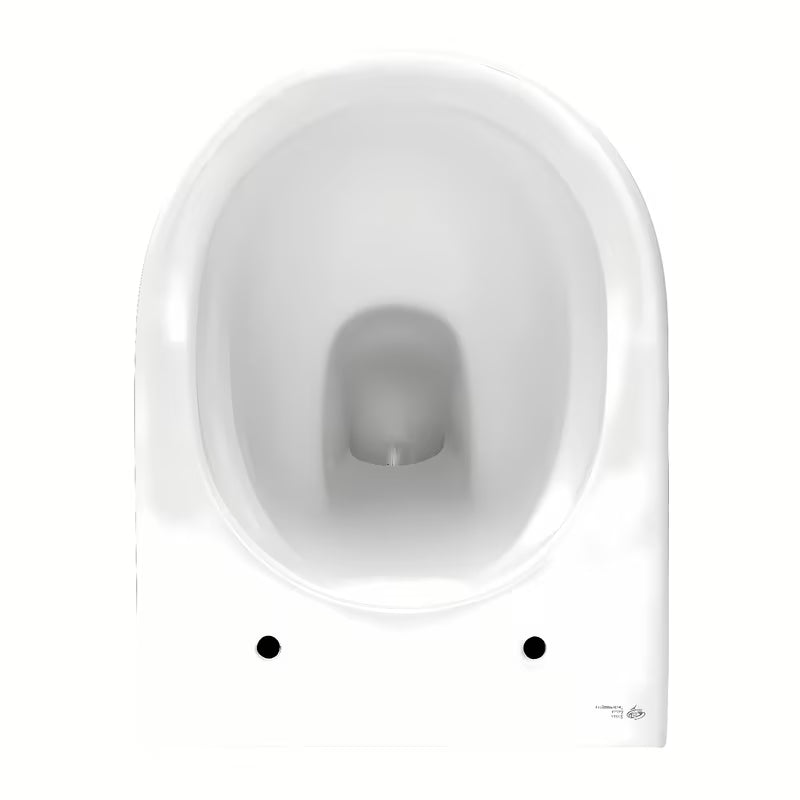 Viseći WC set SAT Brevis s instalacijskim modulom Geberit i tipkom za ispiranje u krom izvedbi.