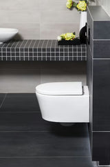 Viseći WC set SAT Brevis s ugradbenim vodokotlićem Grohe Rapid SL i sjedalom s soft Close i EasyLock