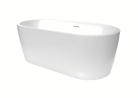 Samostojeći  akrilna kada SAT Brevis 160x80 cm u bijeloj izvedbi, prikladna za zid i za ugradnju u prostor.