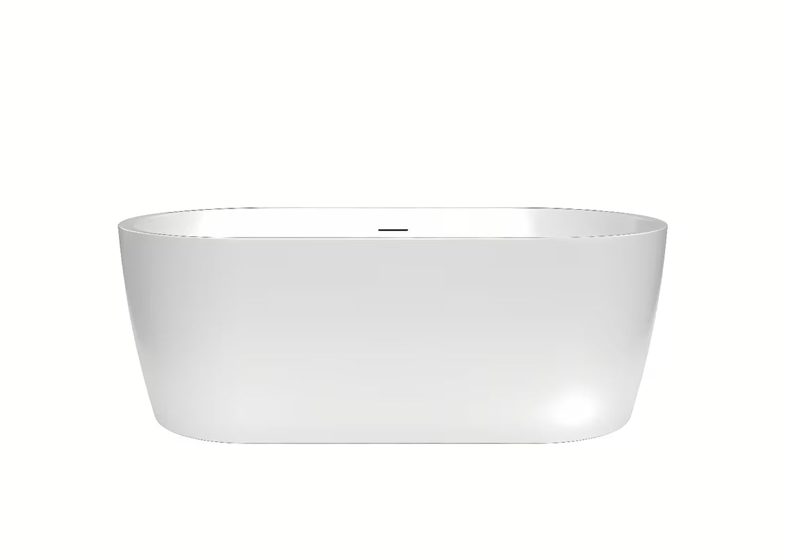 Samostojeći  akrilna kada SAT Brevis 160x80 cm u bijeloj izvedbi, prikladna za zid i za ugradnju u prostor.