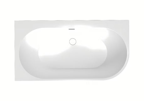 Samostojeći  akrilna kada SAT Brevis u lijevoj izvedbi dimenzija 159x84 cm sa sjajnom površinom.