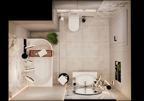 Samostojeći  akrilna kada SAT Brevis u lijevoj izvedbi dimenzija 159x84 cm sa sjajnom površinom.