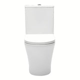 Bijeli samostojeći  WC kombi SAT Brevis s vodokotlićem, WC daskom soft Close i dvokoličinskim ispiranjem