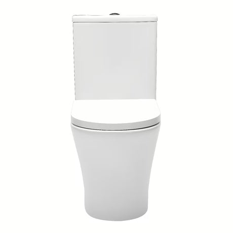 Bijeli samostojeći  WC kombi SAT Brevis s vodokotlićem, WC daskom soft Close i dvokoličinskim ispiranjem