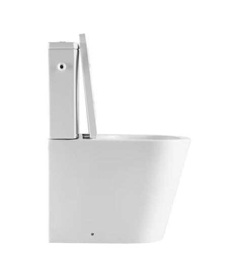 Bijeli samostojeći  WC kombi SAT Brevis s vodokotlićem, daskom soft Close i vario odvodom