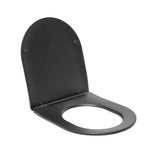 Crno WC daska SAT Brevis s soft Close i EasyLock pro za jednostavno skidanje