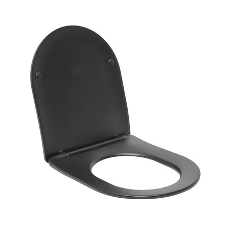 Crno WC daska SAT Brevis s soft Close i EasyLock pro za jednostavno skidanje