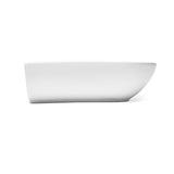 Bijeli viseće keramički umivaonik SAT Brevis 50x38,5 cm bez preljeva s otvorom pro za slavinu.