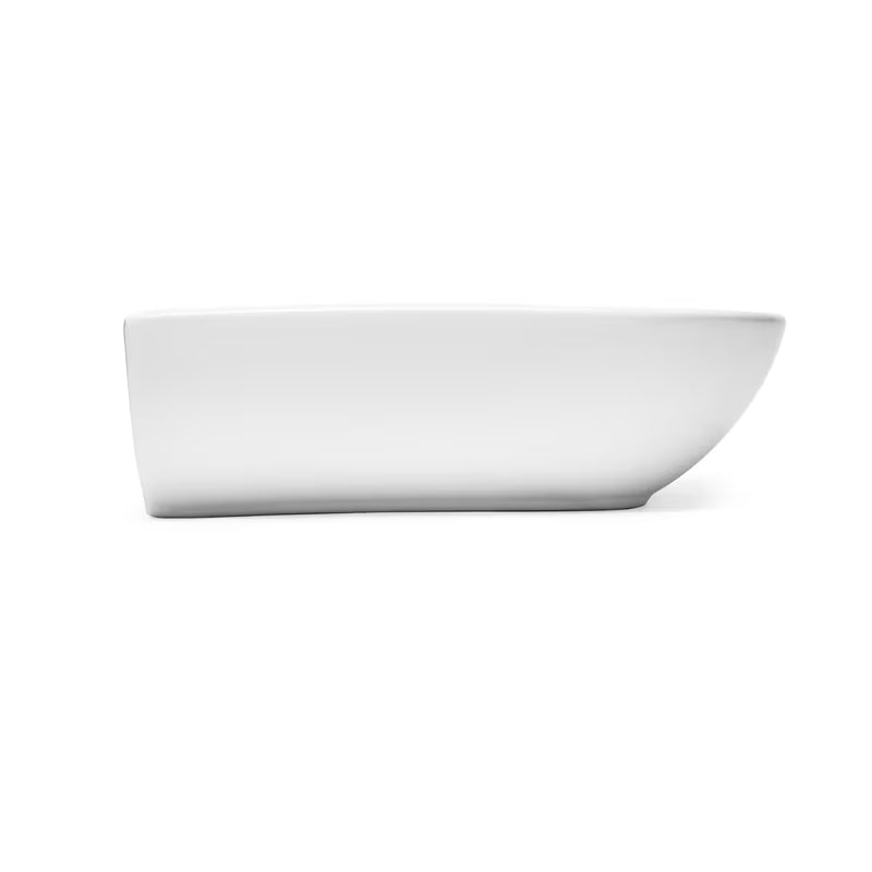 Bijeli viseće keramički umivaonik SAT Brevis 50x38,5 cm bez preljeva s otvorom pro za slavinu.