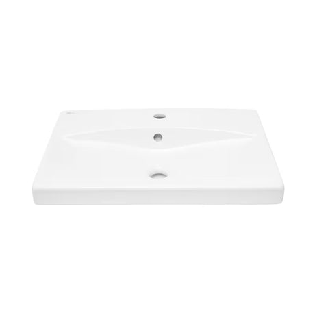 Bijeli viseće keramički umivaonik SAT Brevis 60x45 cm s preljevom i otvorom pro za slavinu