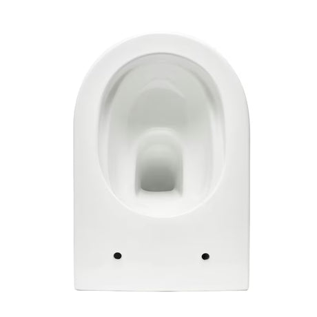 Bijeli viseća WC školjka SAT Brevis sa skrivenim pričvršćenjem i sjedalom sa soft Close