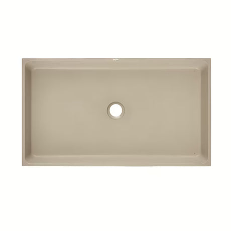 Betonski umivaonik na ploču SAT Cemento boje pijeska 64x37 cm s tankim stijenkama