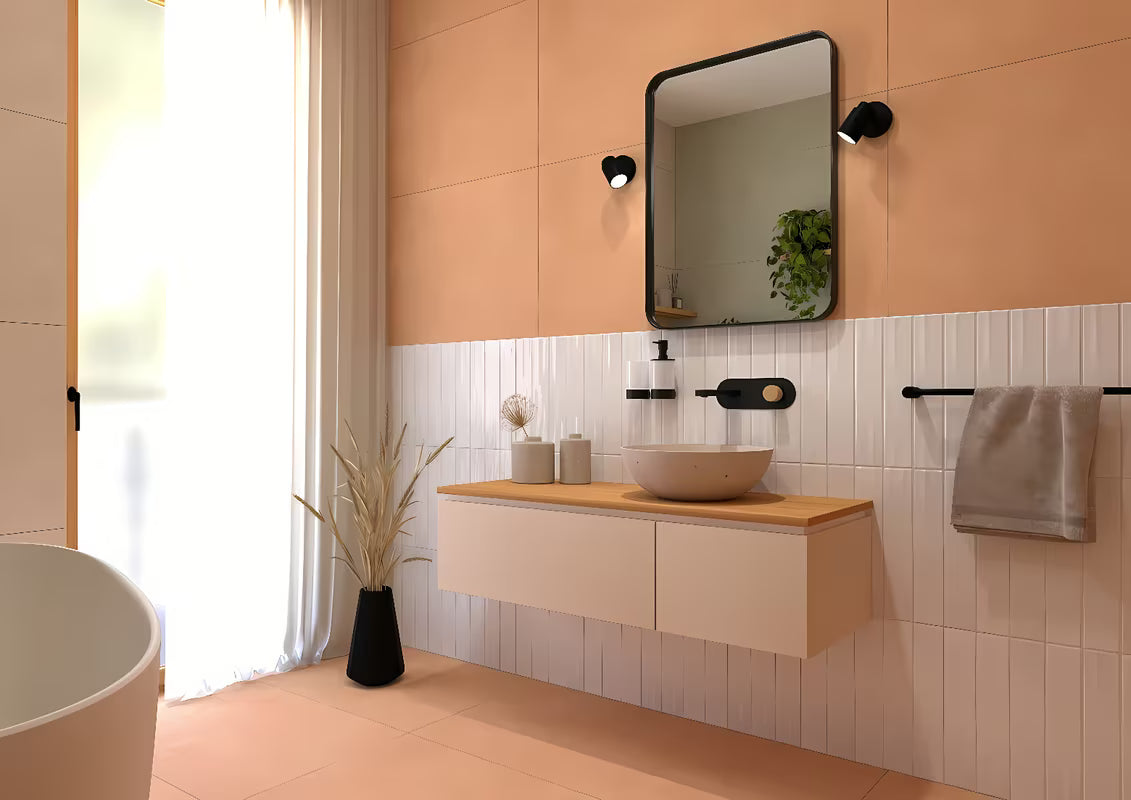 Pješčani betonski umivaonik na ploču SAT Cemento 42x42 cm s tankim stijenkama