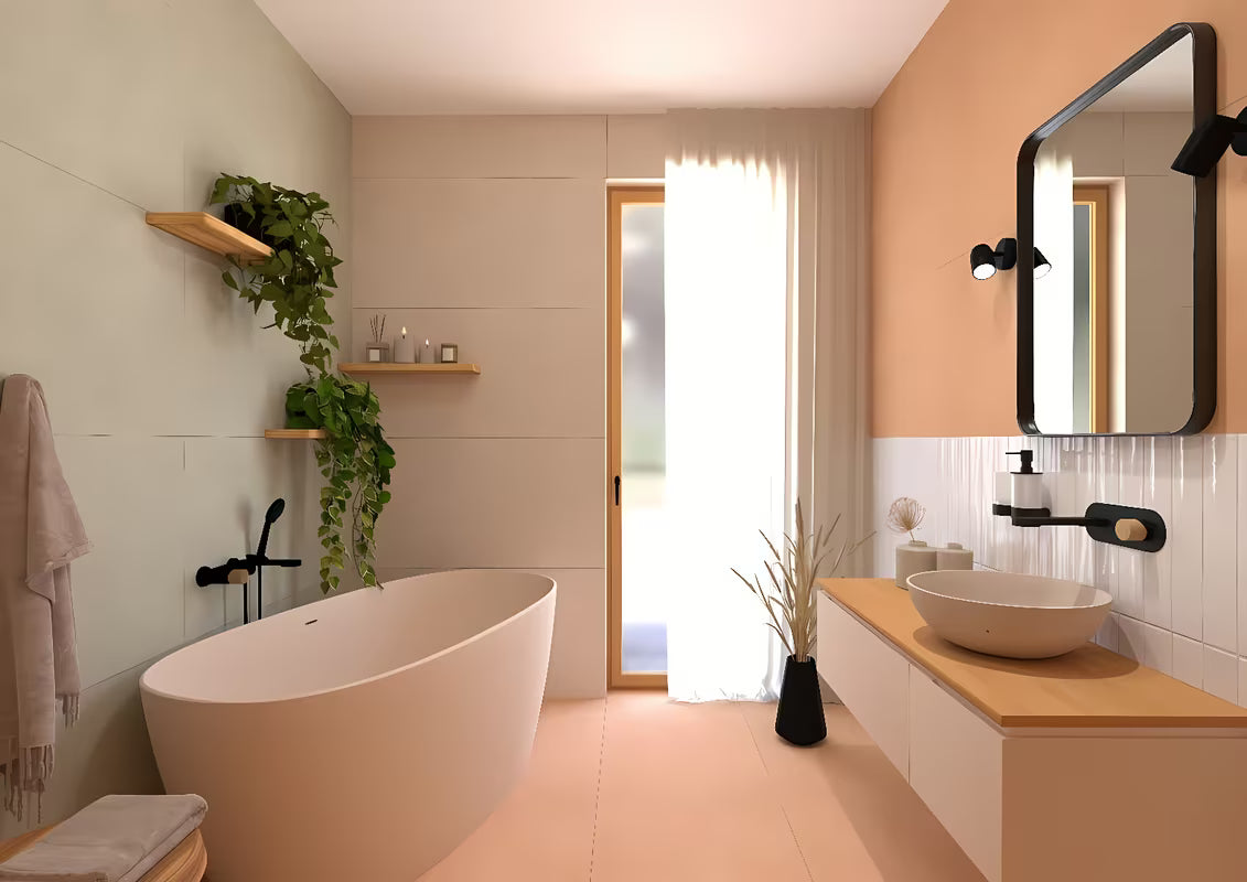 Pješčani betonski umivaonik na ploču SAT Cemento 42x42 cm s tankim stijenkama