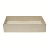 Betonski umivaonik na ploču SAT Cemento boje pijeska 64x37 cm s tankim stijenkama