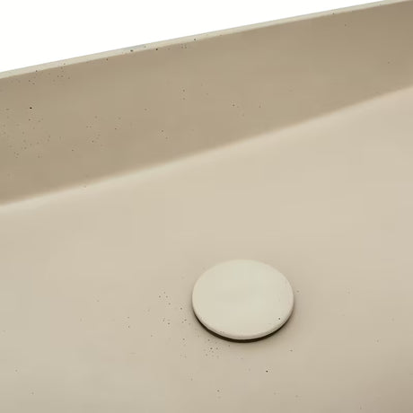 Betonski umivaonik na ploču SAT Cemento boje pijeska 64x37 cm s tankim stijenkama