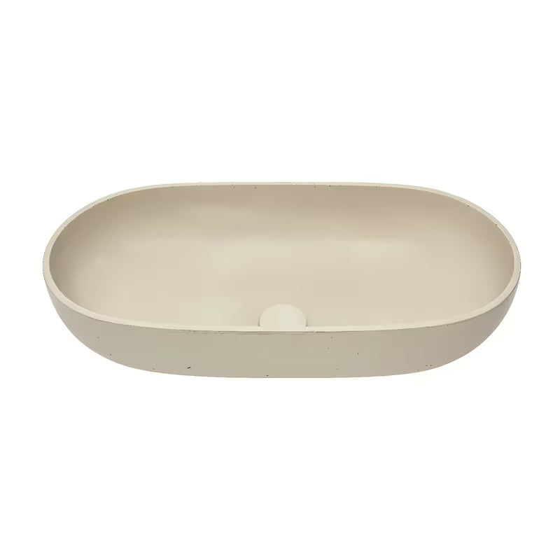 Pješčani betonski umivaonik SAT Cemento na ploču 65x35 cm s tankim stijenkama