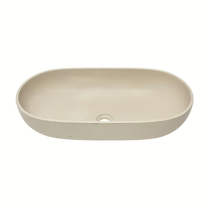 Pješčani betonski umivaonik SAT Cemento na ploču 65x35 cm s tankim stijenkama