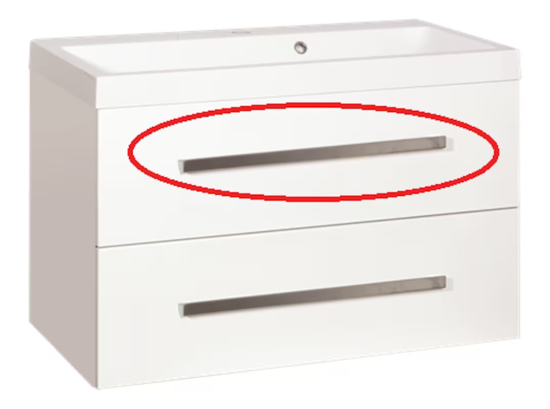 Kromirana ručkica SAT Cube minimalističkog dizajna pro kupaonski namještaj