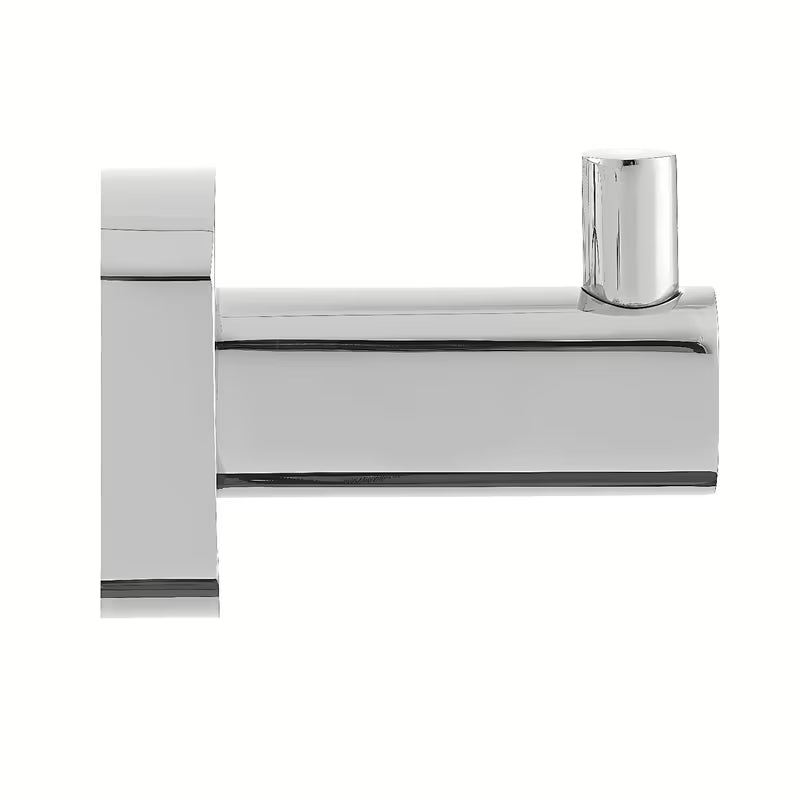 Kromirani kupaonski kukica SAT Cube Way zaobljenog dizajna pro za vješanje ručnika i ogrtača.