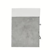 Viseća kupaonski ormarić s keramičkim umivaonikom SAT Cube Way 60x46 cm u dekoru betona