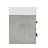 Viseća kupaonski ormarić s keramičkim umivaonikom SAT Cube Way u dekoru betona, 60x46x53 cm.