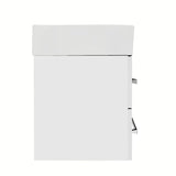 Viseća kupaonski ormarić SAT Cube Way s keramičkim umivaonikom u sjajnoj bijeloj boji 60x46x53 cm.