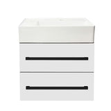 Viseća kupaonski ormarić SAT Cube Way s keramičkim umivaonikom u bijelom sjaju 60x46x53 cm