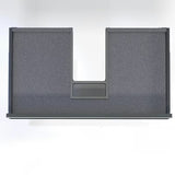 Viseća kupaonski ormarić SAT Cube Way s keramičkim umivaonikom u dekoru hrasta hickory 80x46x71 cm