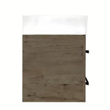 Viseća kupaonski ormarić s keramičkim umivaonikom SAT Cube Way u dekoru hrasta Wellington