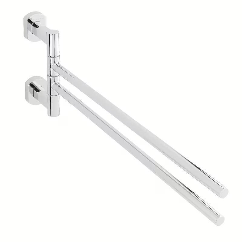 SAT Cube Way zidni držač ručnika i ručnika s dva preklopna kraka u izvedbi chrome.
