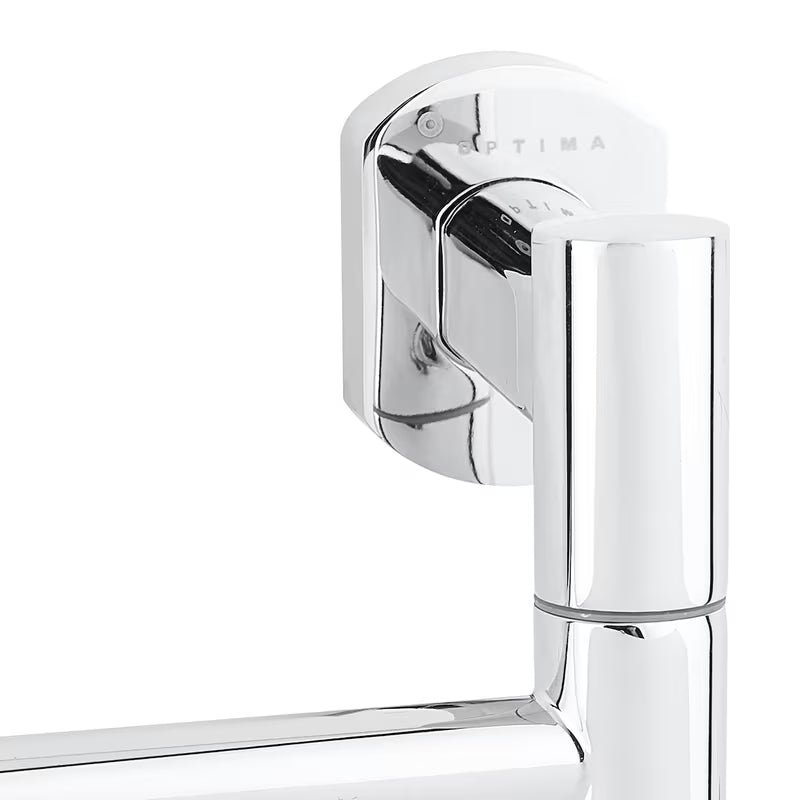 SAT Cube Way zidni držač ručnika i ručnika s dva preklopna kraka u izvedbi chrome.