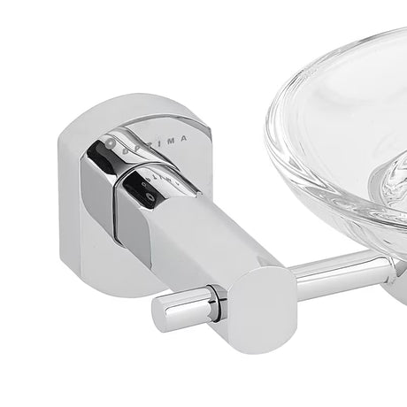 Zidna posuda za sapun SAT Cube Way pro za kruti sapun u izvedbi chrome