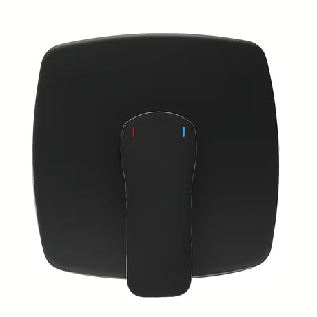 Podžbukna jednoručna baterija miješalica za tuš SAT Cube Way u crnoj mat izvedbi pro za modernu kupaonicu.