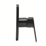 Podžbukna jednoručna baterija miješalica za tuš SAT Cube Way u crnoj mat izvedbi pro za modernu kupaonicu.