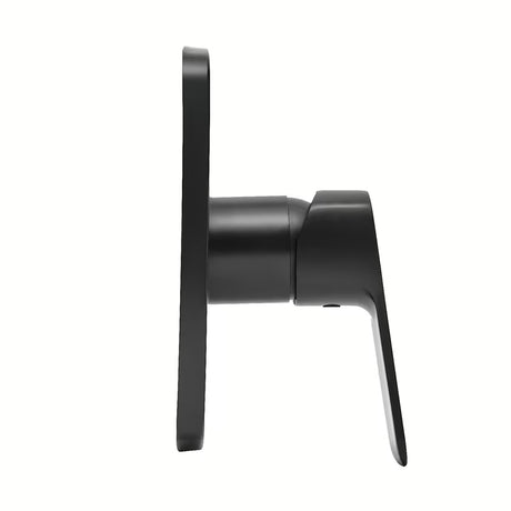 Podžbukna jednoručna baterija miješalica za tuš SAT Cube Way u crnoj mat izvedbi pro za modernu kupaonicu.