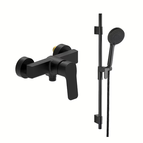 Kromirana miješalica za tuš SAT Cube Way s ručicom i tuš setom