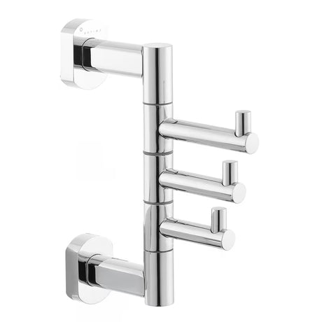 Višenamjenski trostruka kukica SAT Spirit/Cube Way u izvedbi chrome pro za vješanje ručnika i ogrtača.