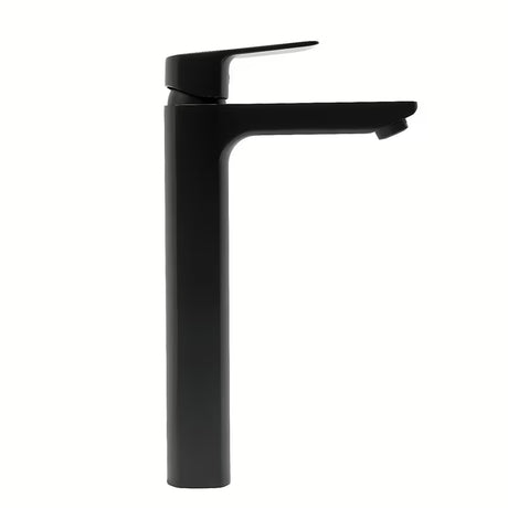 Visoka miješalica za Umivaonik SAT Cube Way u crnoj mat boji s polugom