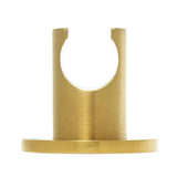 Fiksni zidni nosač ručnog tuša SAT Dark u izvedbi brušeno zlato s PVD završnom obradom.