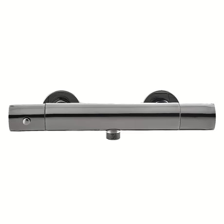 Termostatska zidna miješalica za tuš SAT Dark u obradi PVD gun metal bez tuš seta.