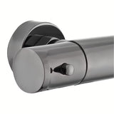Termostatska zidna miješalica za tuš SAT Dark u obradi PVD gun metal bez tuš seta.