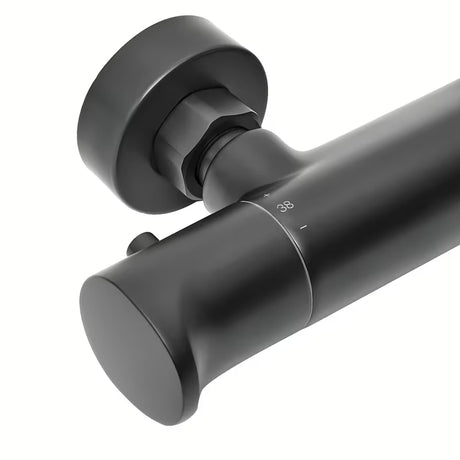 Termostatska miješalica za tuš SAT Dark u mat crnoj boji pro za zidnu montažu