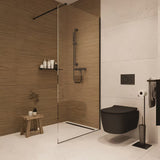 Termostatska miješalica za tuš SAT Dark u mat crnoj boji pro za zidnu montažu