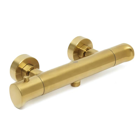 Termostatska miješalica za tuš SAT Dark u mat brušenom zlatu pro za zidnu ugradnju