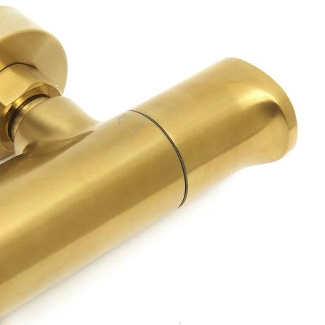 Termostatska miješalica za tuš SAT Dark u mat brušenom zlatu pro za zidnu ugradnju