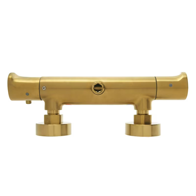 Termostatska miješalica za tuš SAT Dark u mat brušenom zlatu pro za zidnu ugradnju