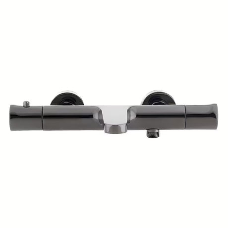 Termostatska zidna miješalica za kadu SAT Dark u mat izvedbi PVD gun metal bez tuš seta.